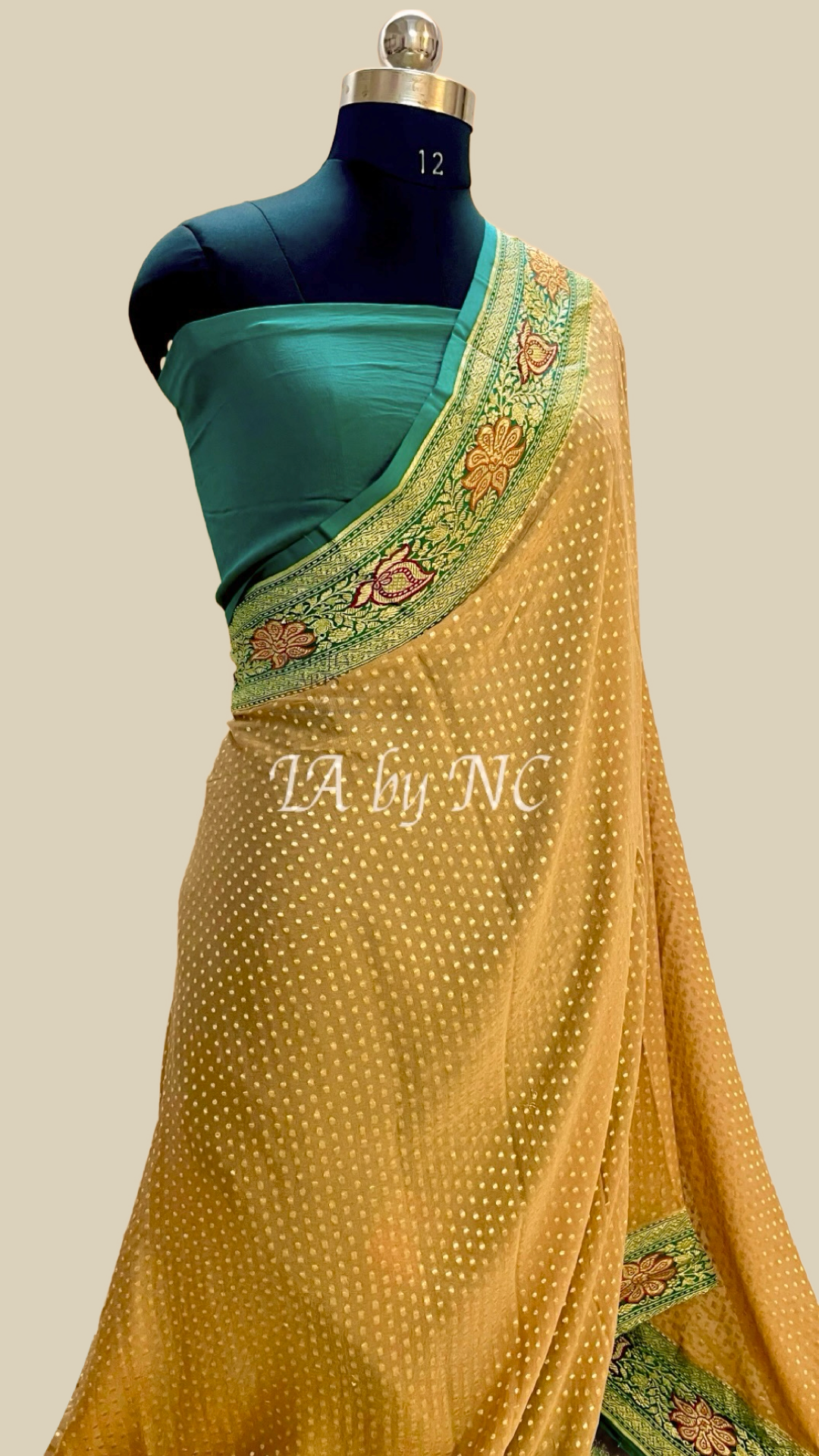 Dijon Banarasi Pure Khaddi Georgette Saree