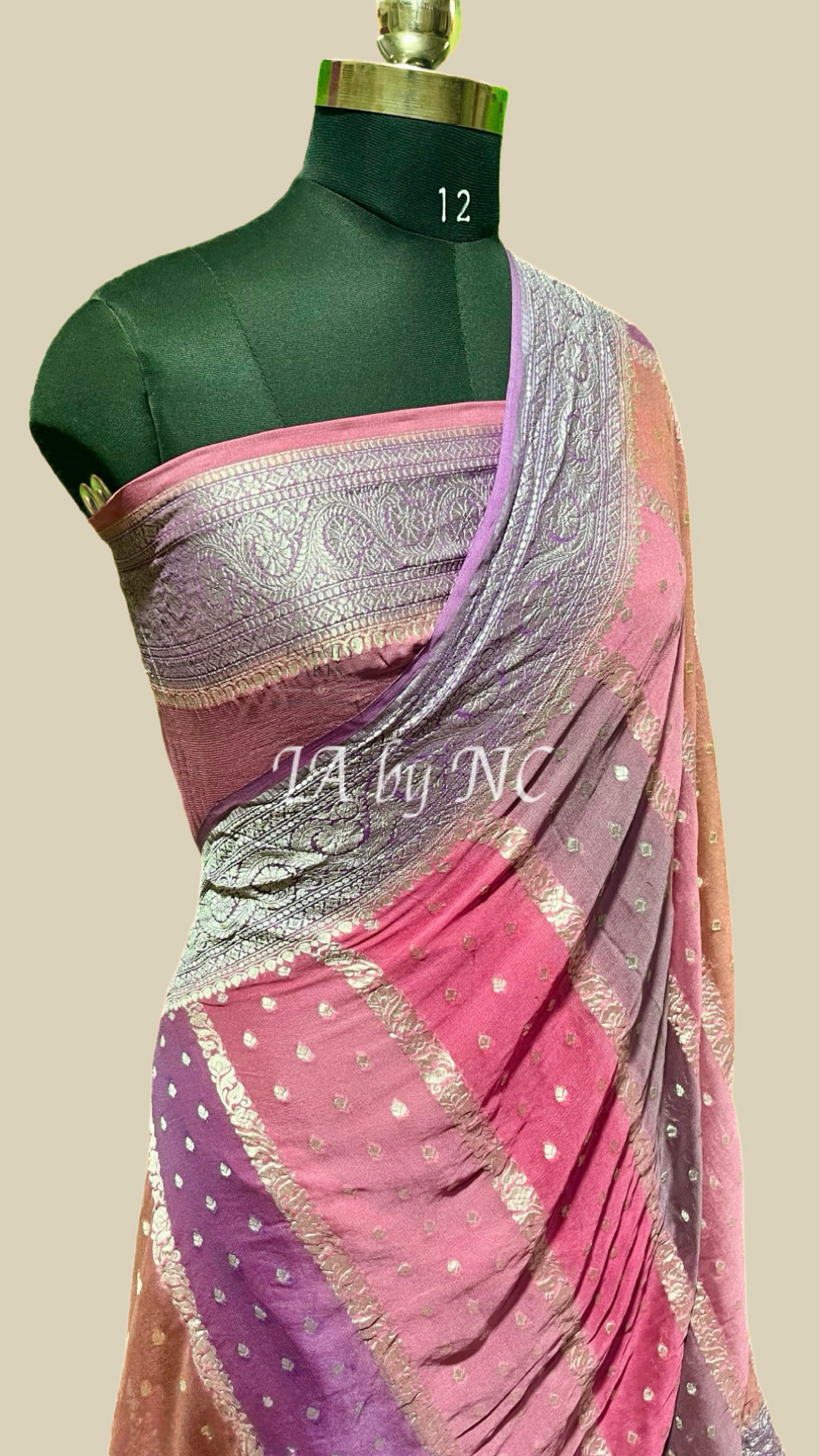 Punch Banarasi Pure Khaddi Georgette Saree