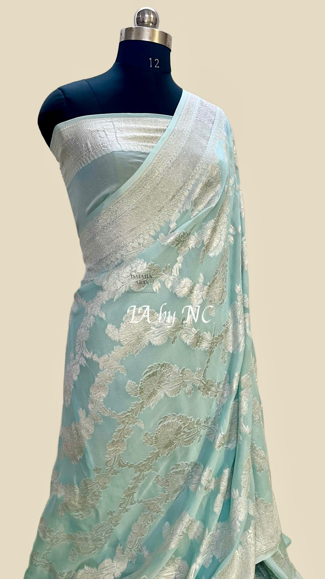 Baby Banarasi Pure Khaddi Georgette Saree