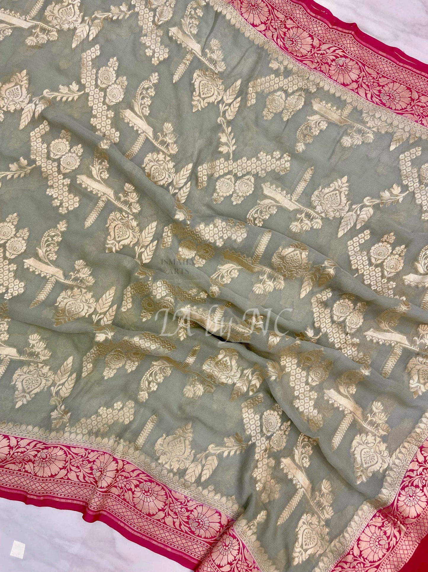 Ash Banarasi Pure Khaddi Georgette Dupatta