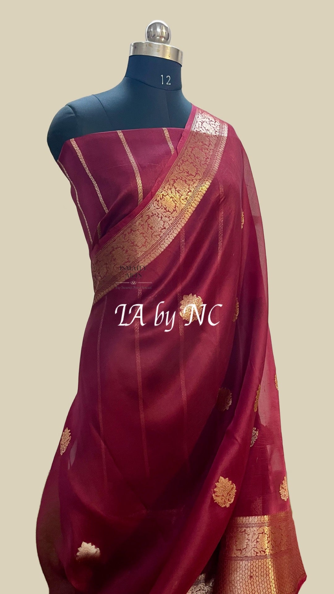 Sangria Banarasi Pure Kora Silk Kadwa Saree
