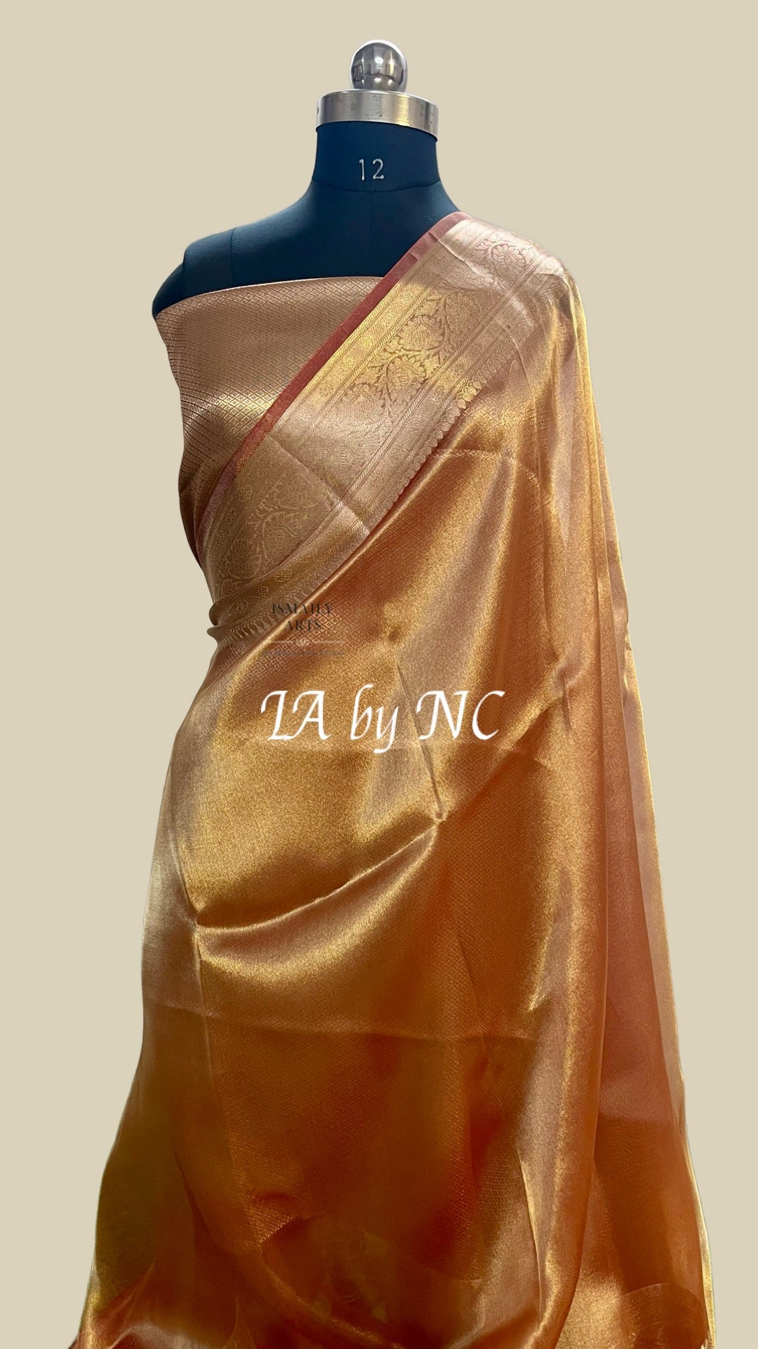 Carmine Banarasi Pure Tissue Silk Saree