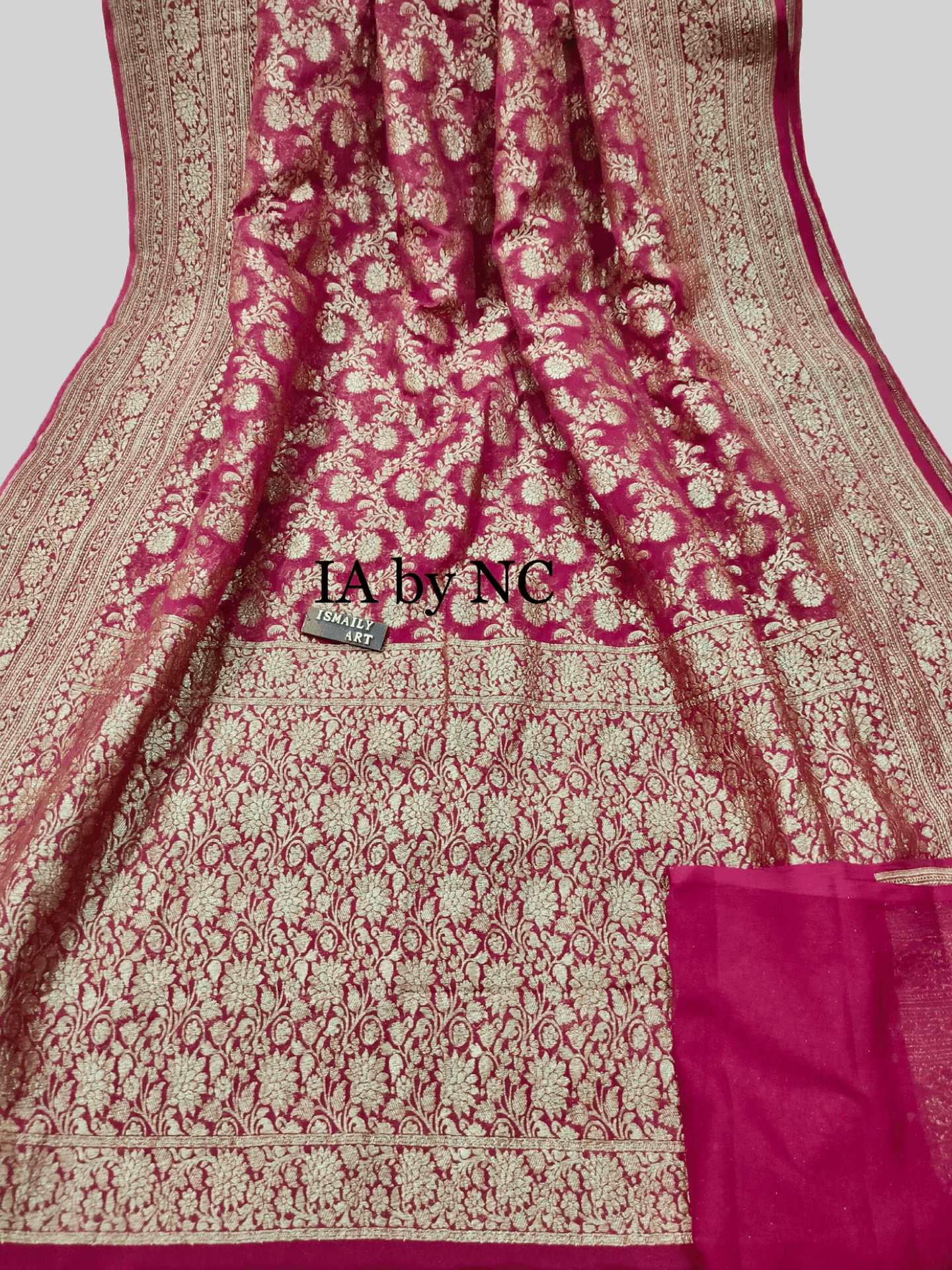 Barn Banarasi Pure Khaddi Georgette Saree