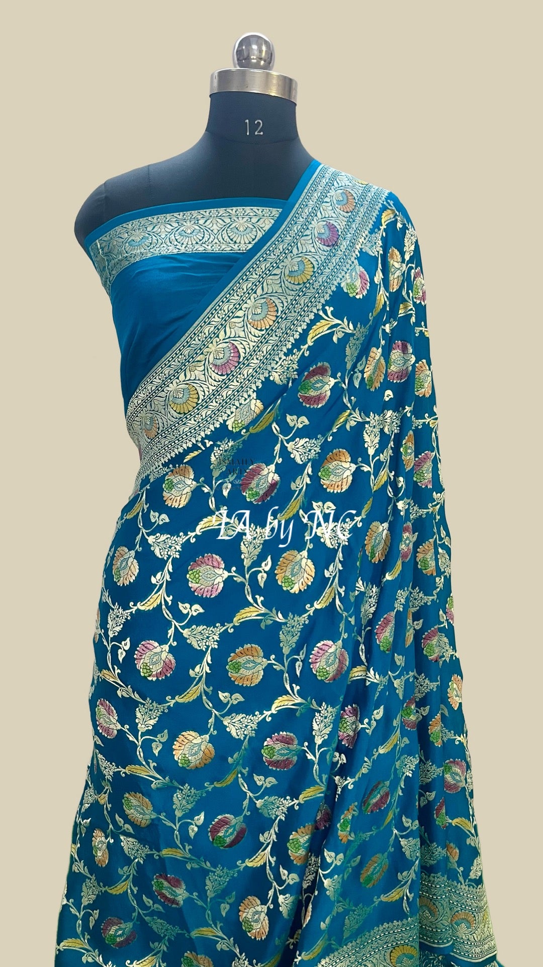 Sapphire Banarasi Pure Khaddi Georgette Saree