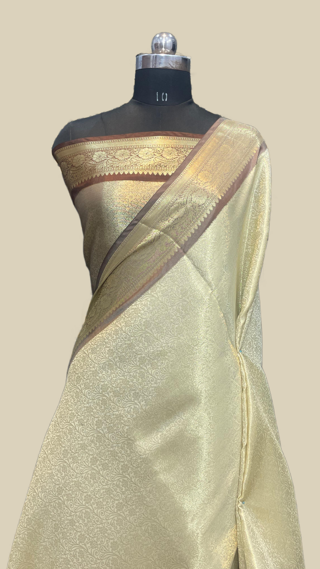 Banarasi Blend Zari Tissue Brocade Saree