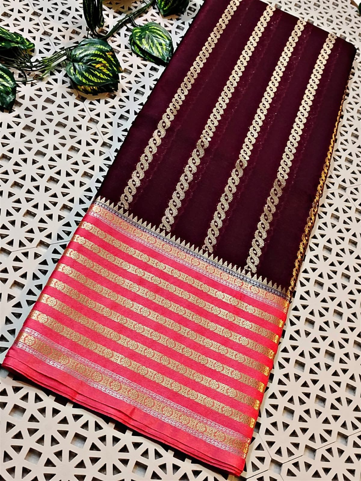 Banarasi Blend Silk Georgette Saree