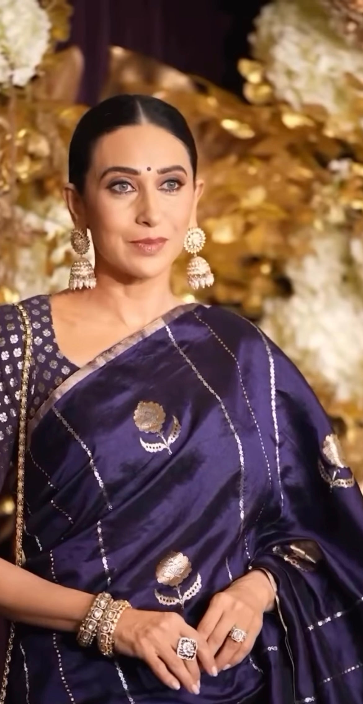 Karishma Kapoor inspired Space Banarasi Pure Katan Silk Raw Mango Kadwa Saree