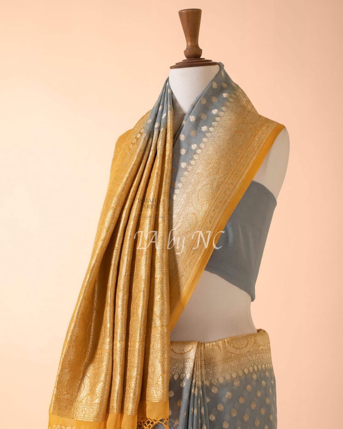 Ash Banarasi Pure Khaddi Georgette Saree