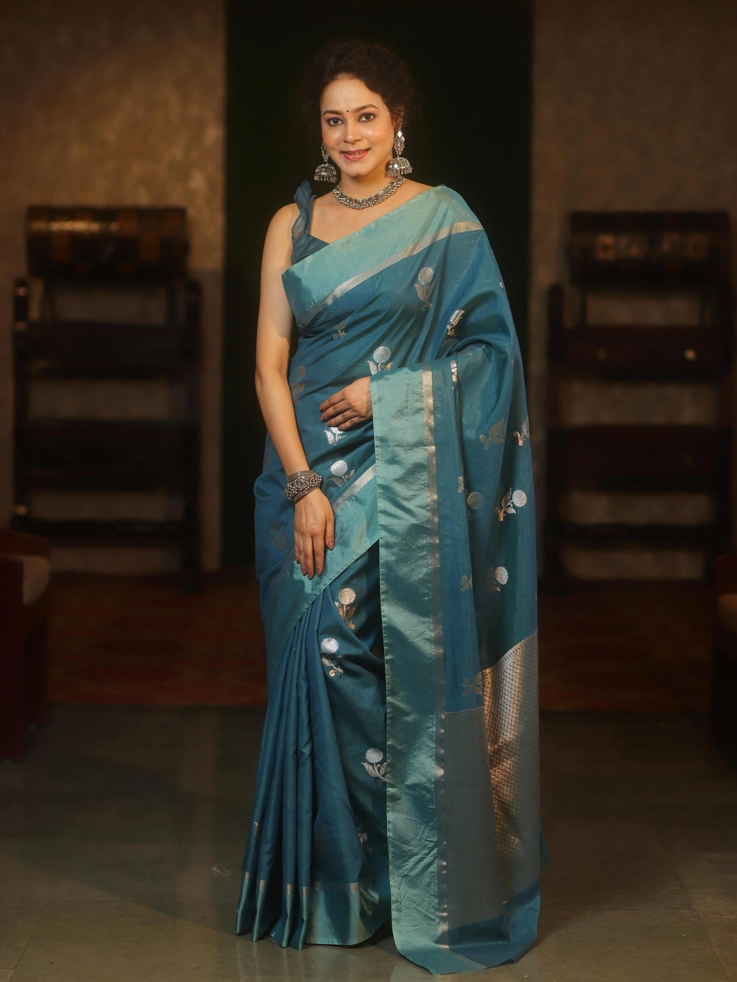 Banarasi Blend Mango Silk Saree