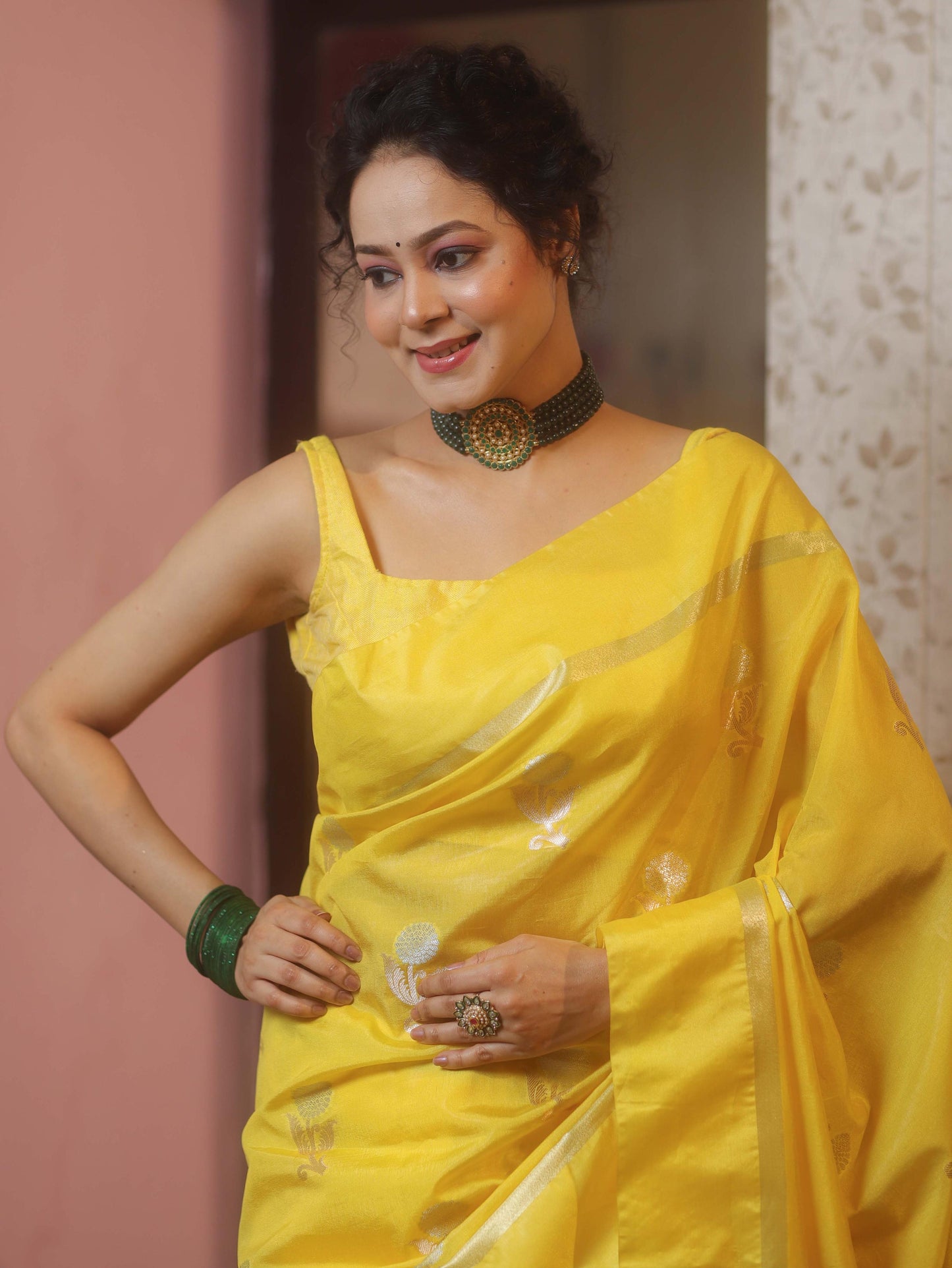 Banarasi Blend Mango Silk Saree