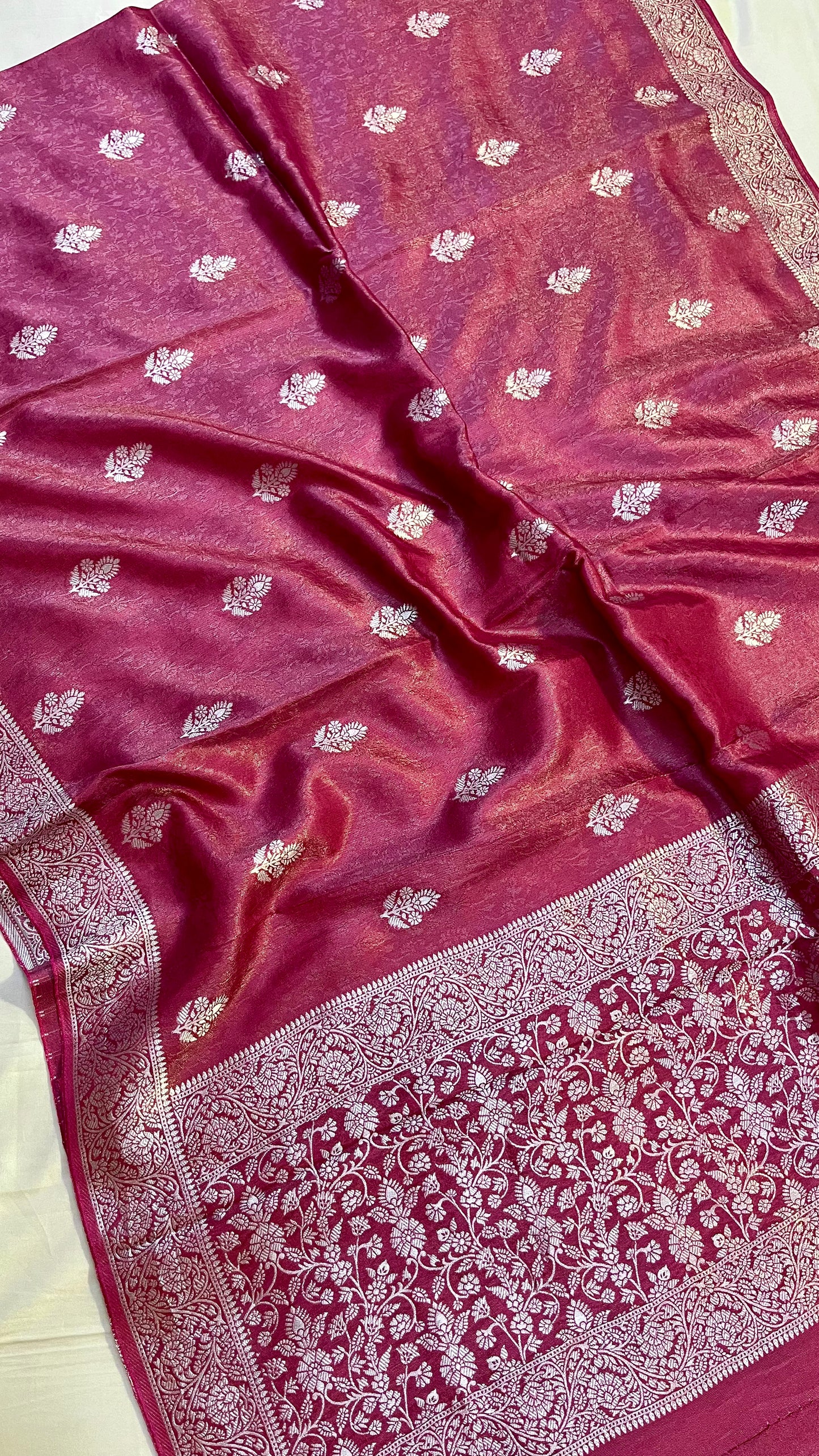 Banarasi Blend Pure Mashru Tissue Silk Saree