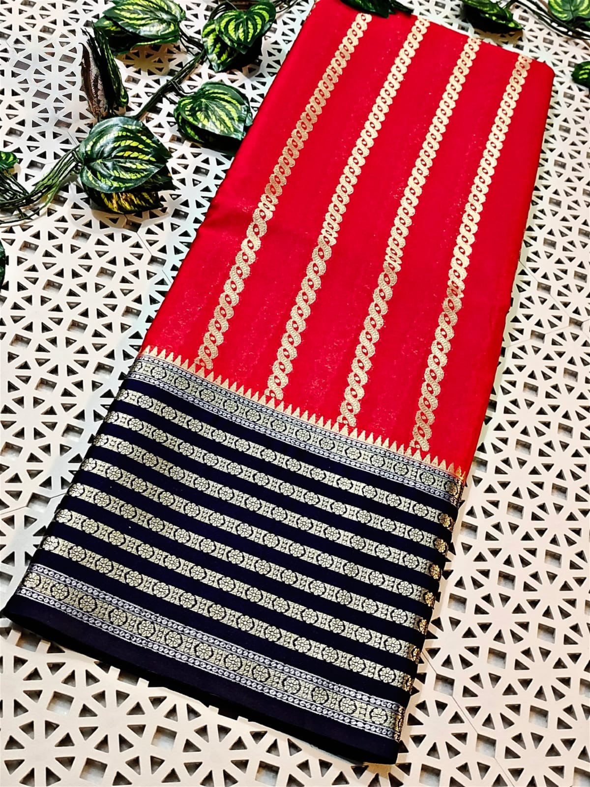 Banarasi Blend Silk Georgette Saree