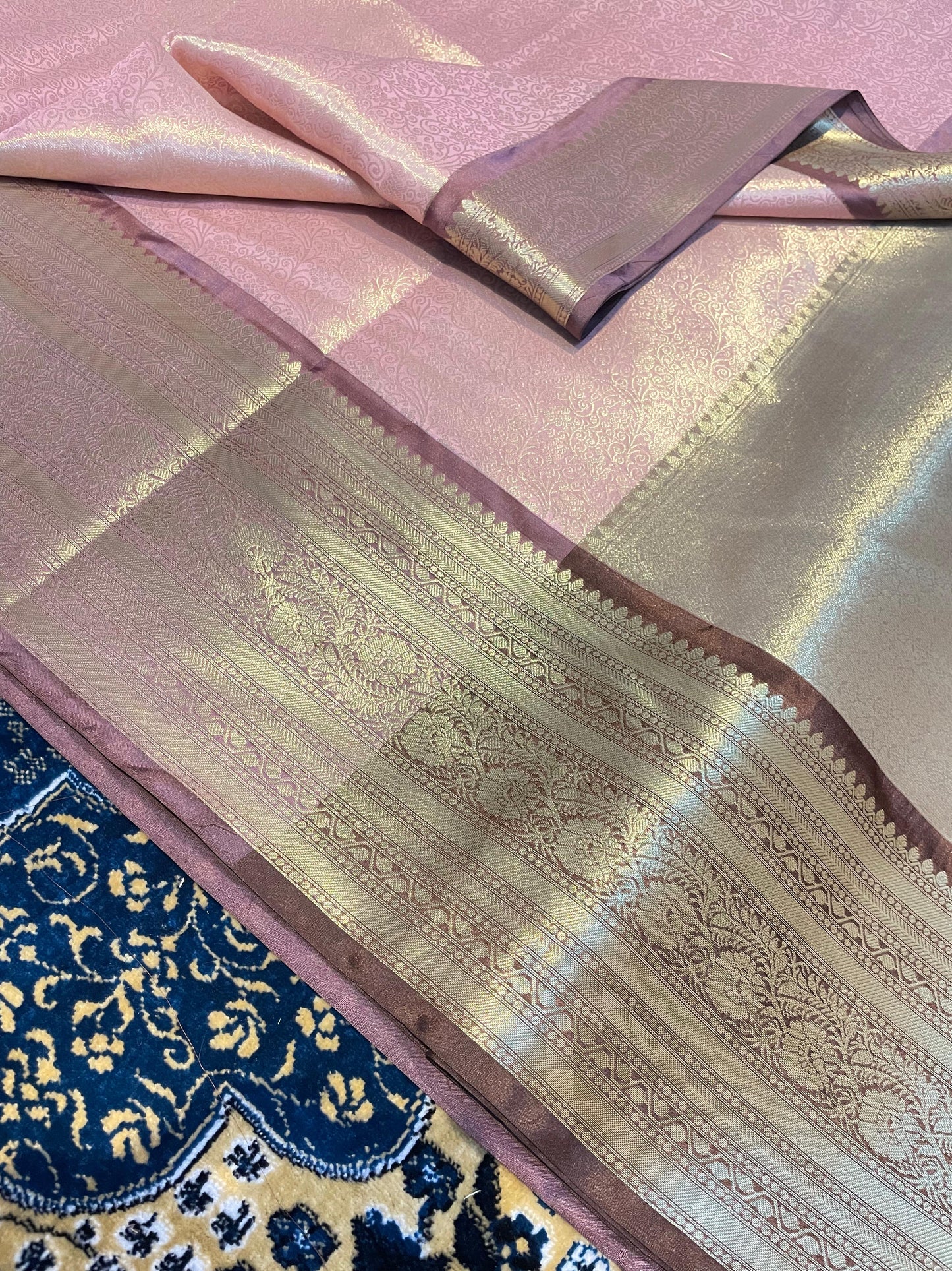 Banarasi Blend Zari Tissue Brocade Saree