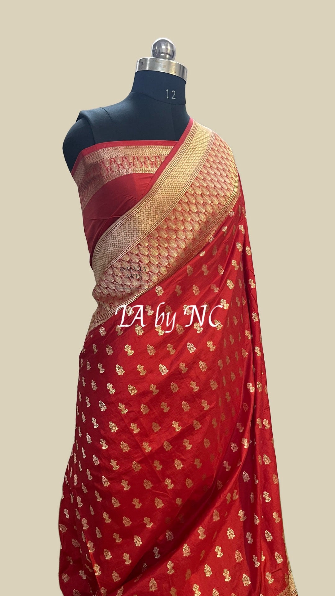 Crimson Banarasi Pure Katan Silk Pattu Saree