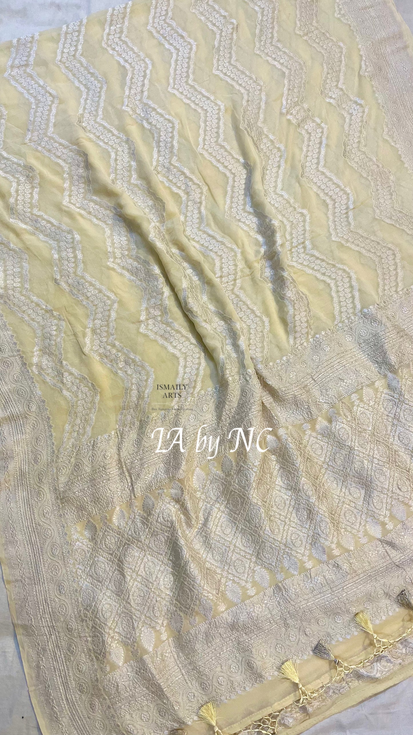 Mellow Banarasi Pure Khaddi Georgette Saree