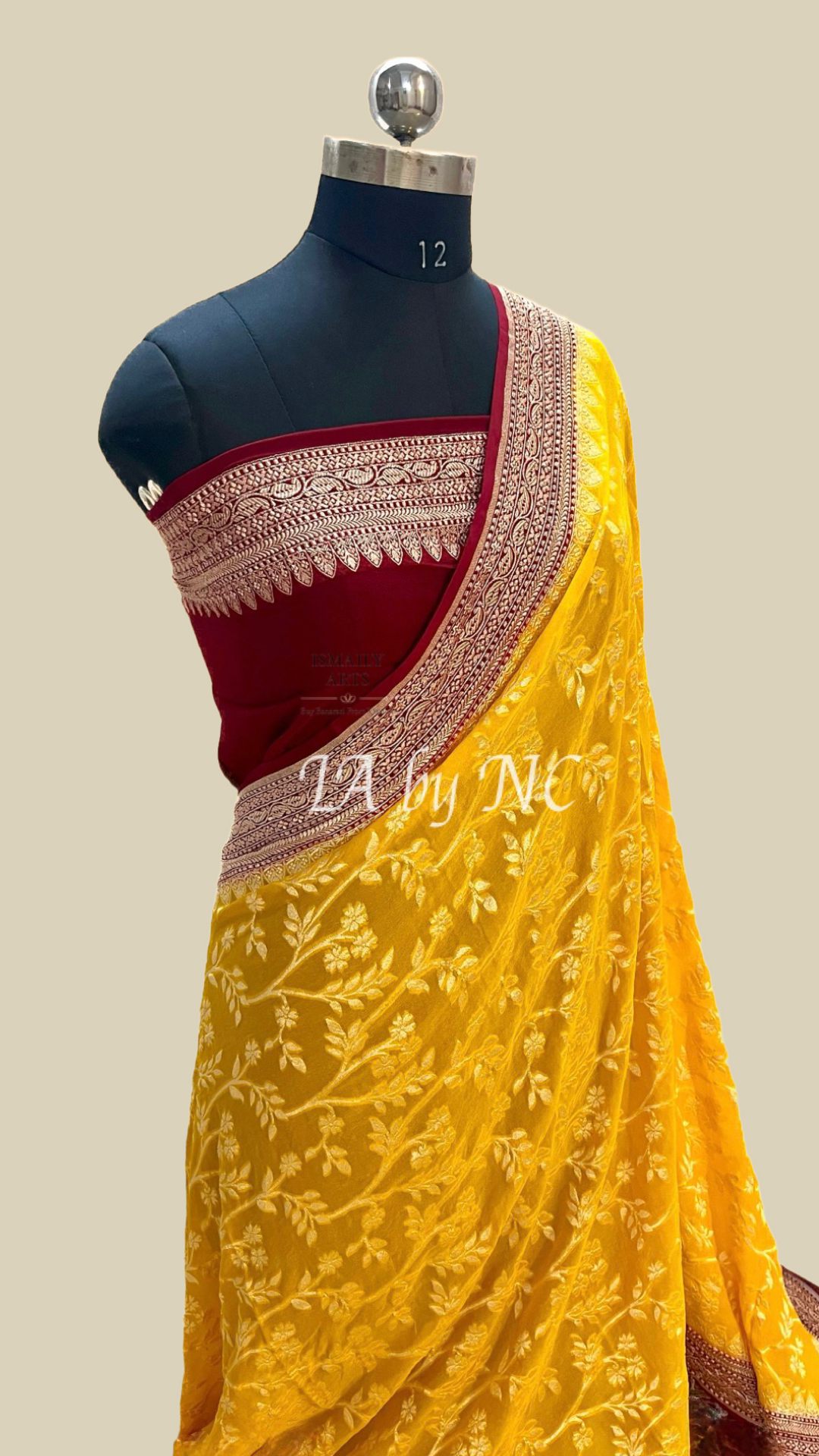 Amber Banarasi Pure Khaddi Georgette Saree