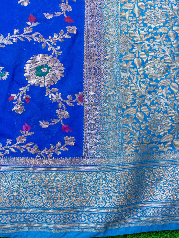 Banarasi Blend Khaddi Georgette Meena Saree