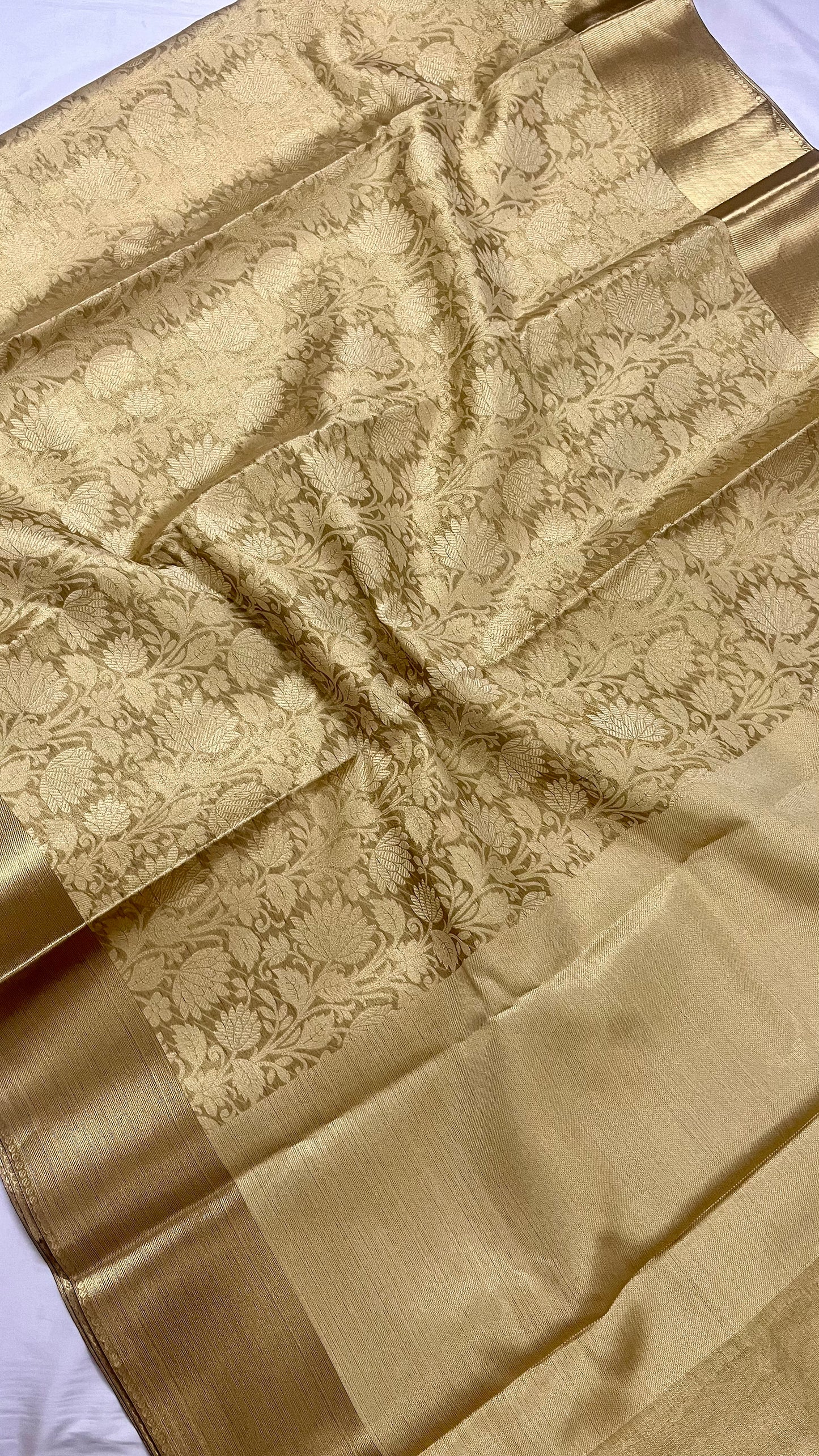 Nita Ambani inspired Banarasi Blend Tissue Brocade Saree
