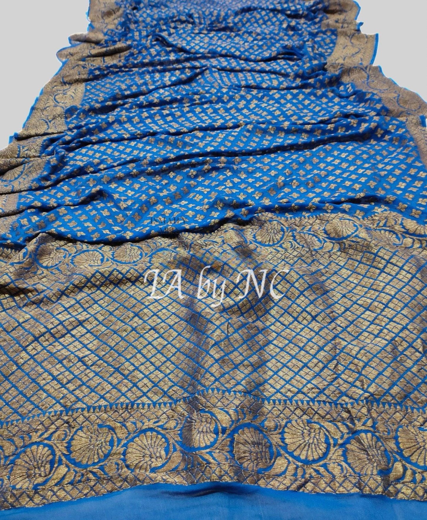 Sapphire Banarasi Pure Khaddi Georgette Saree