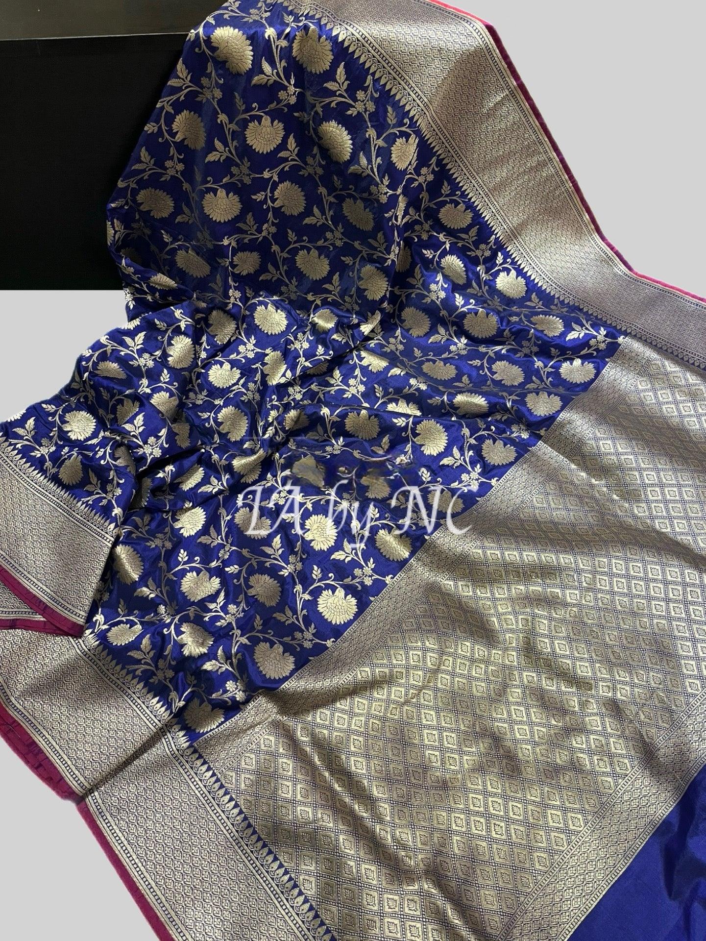 Space Banarasi Pure Katan Silk Pattu Saree