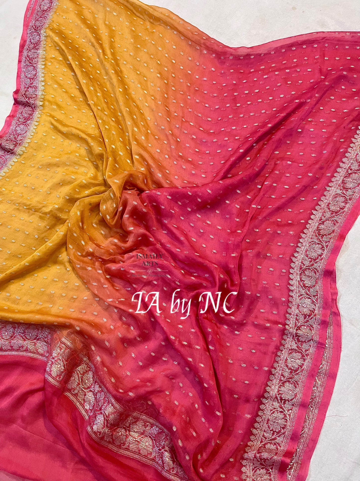 Punch Banarasi Pure Khaddi Georgette Dupatta