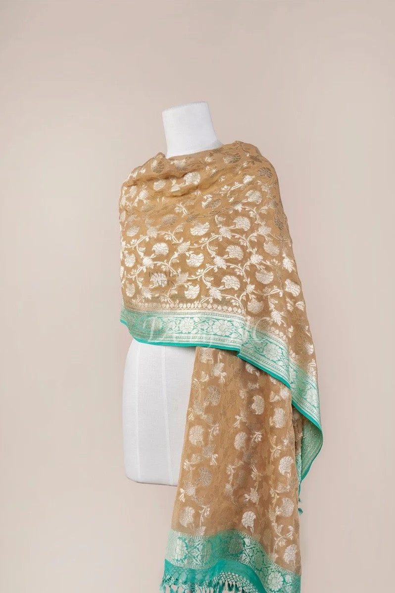 Banarasi Pure Khaddi Georgette Dupatta