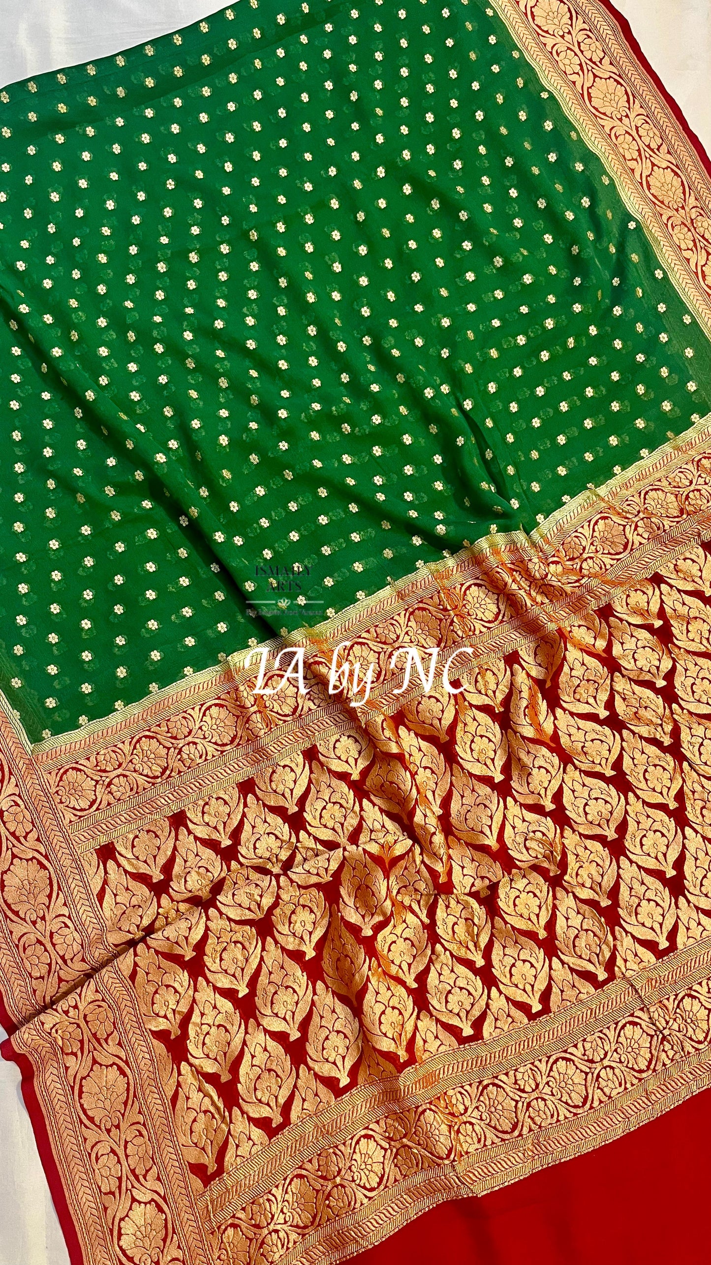 Forest Banarasi Pure Khaddi Georgette Saree