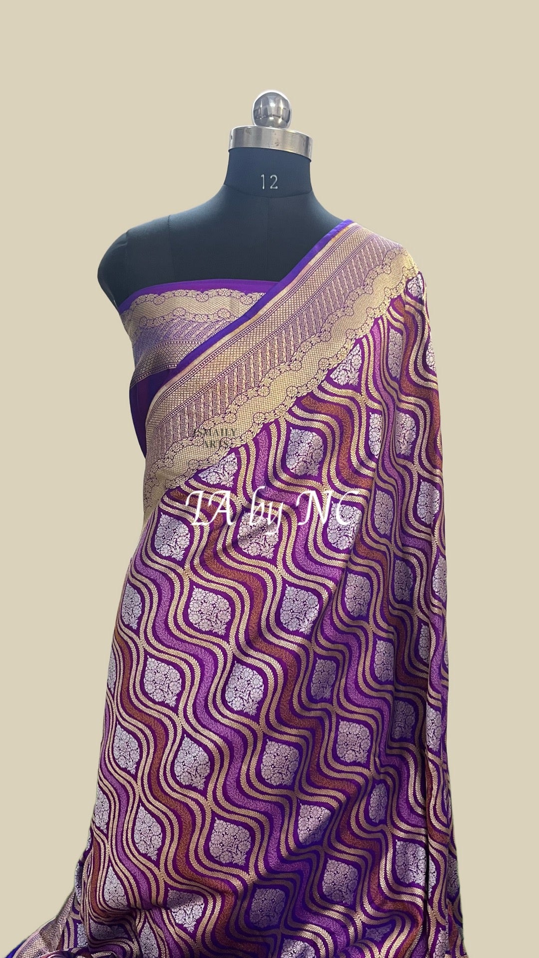 Grape Banarasi Pure Katan Silk m Rangkaat Saree