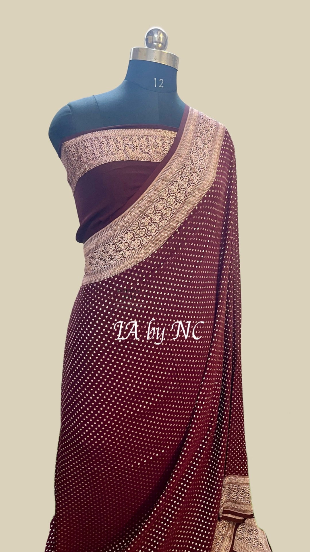 Hickory Banarasi Pure Khaddi Georgette Saree