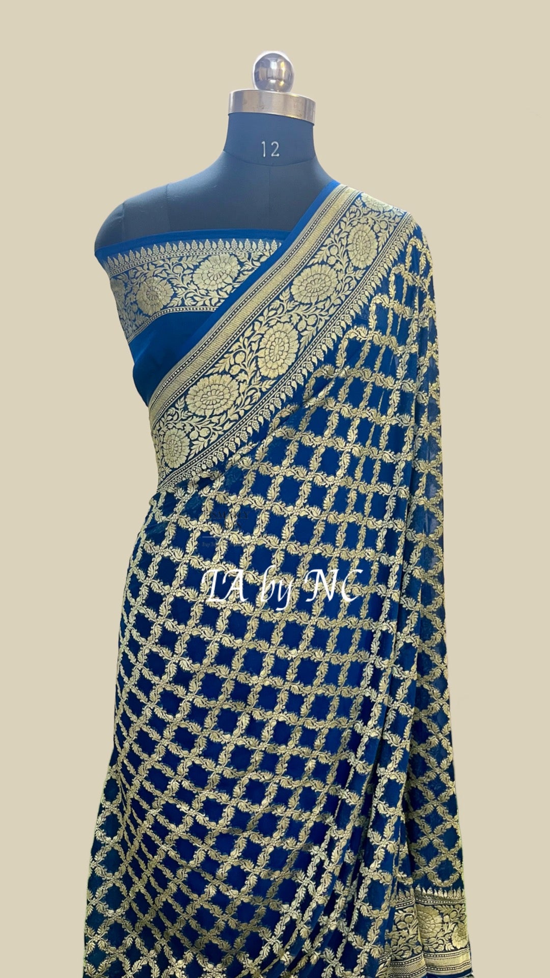 German Banarasi Pure Khaddi Georgette Saree