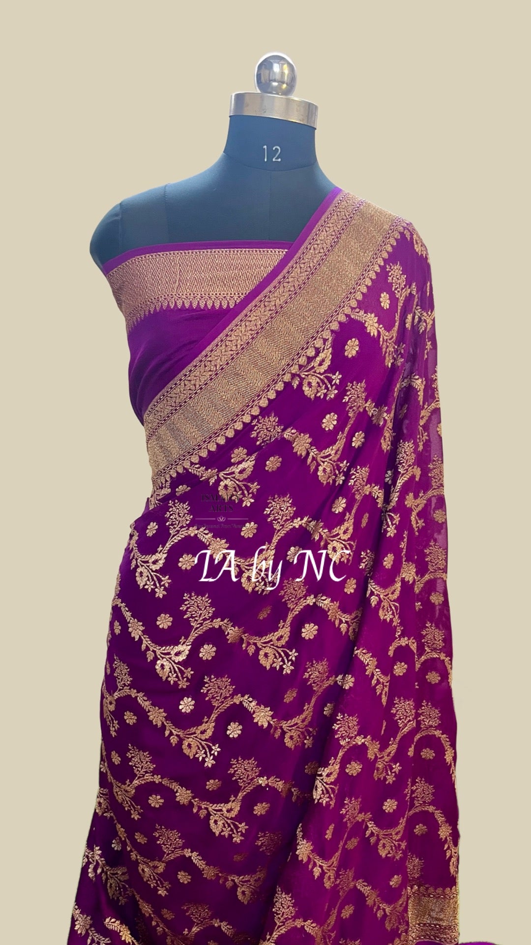 Lollipop Banarasi Pure Khaddi Georgette Saree