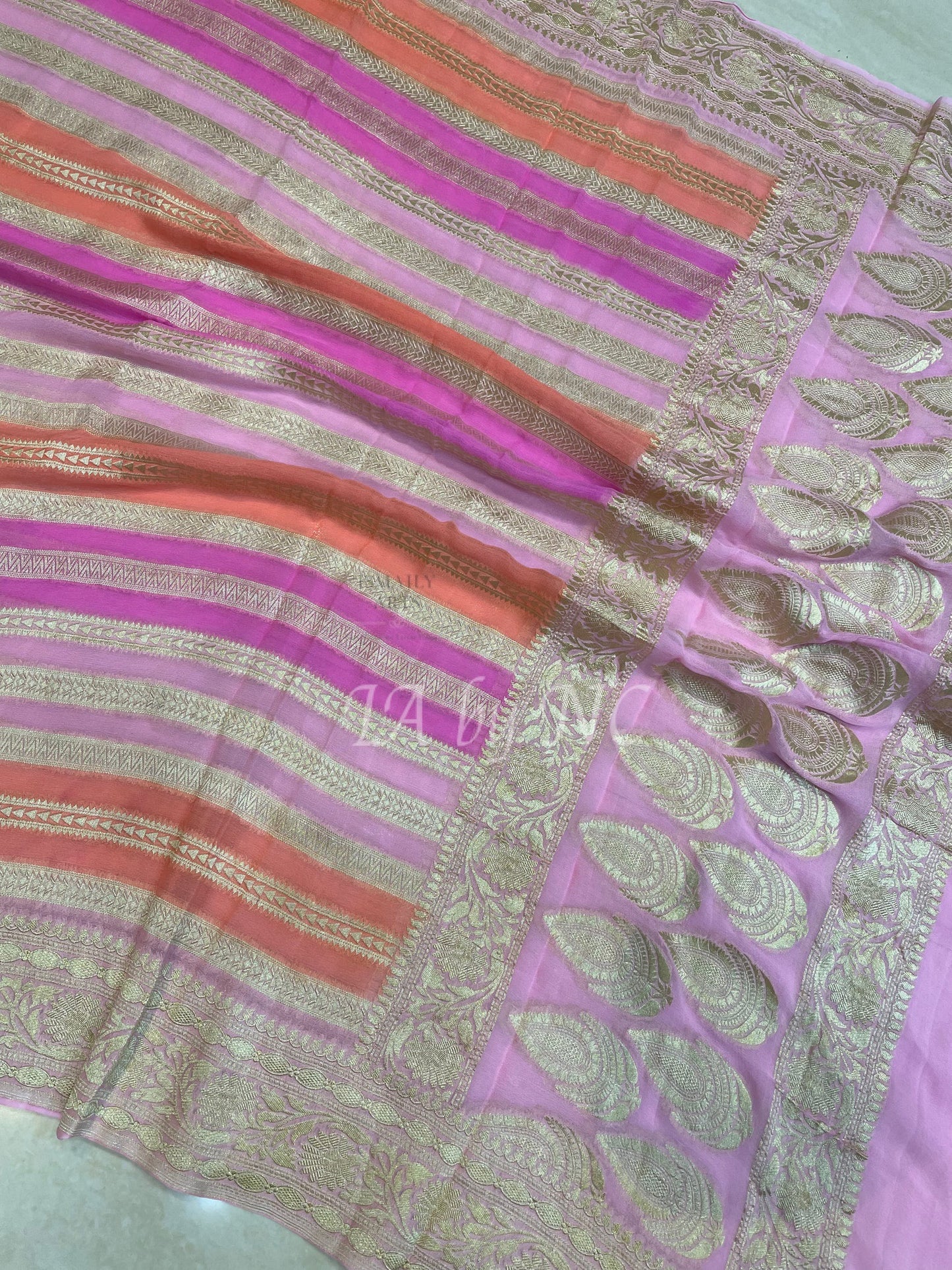 Taffy Banarasi Pure Khaddi Georgette Dupatta