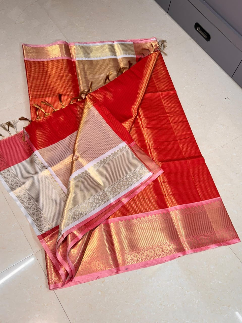 Banarasi Blend Tissue Brocade Saree