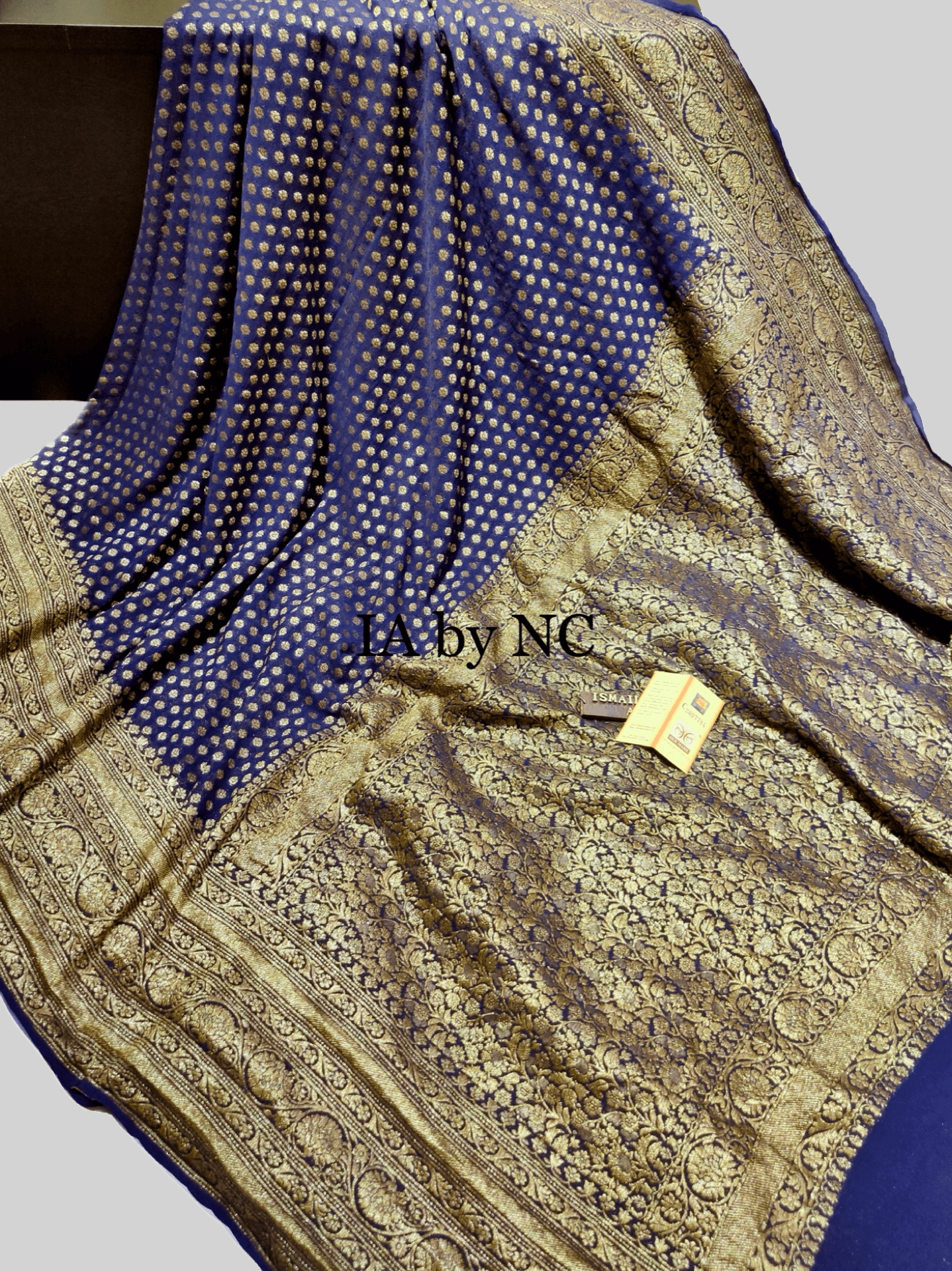 Space Banarasi Pure Khaddi Georgette Saree