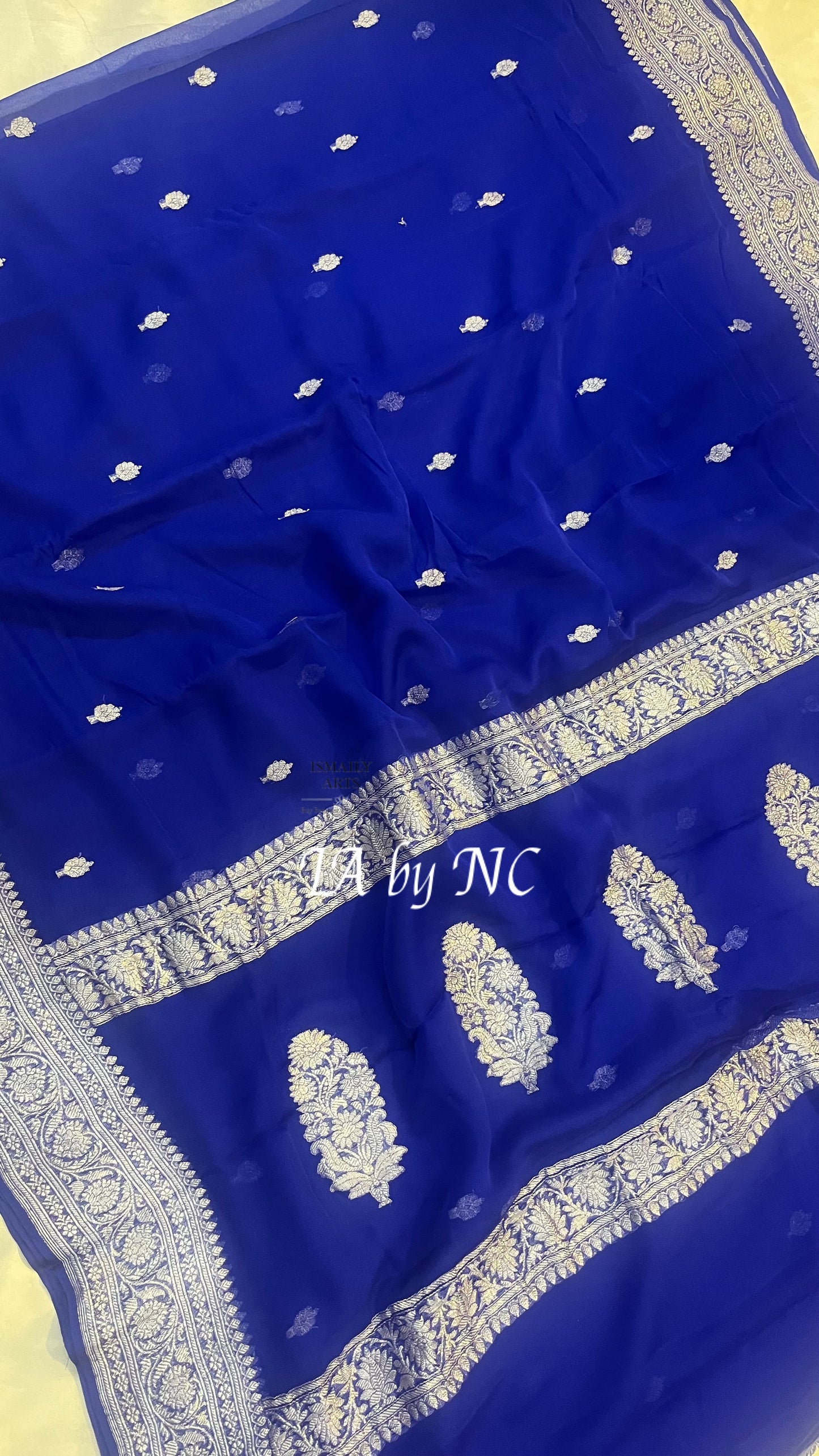 Royal Banarasi Pure Khaddi Georgette Kadwa Saree
