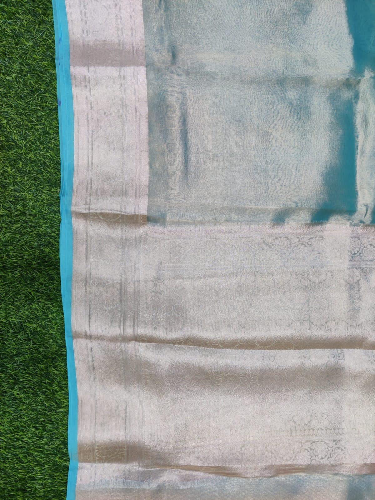 Sky Banarasi Pure Tissue Silk Saree