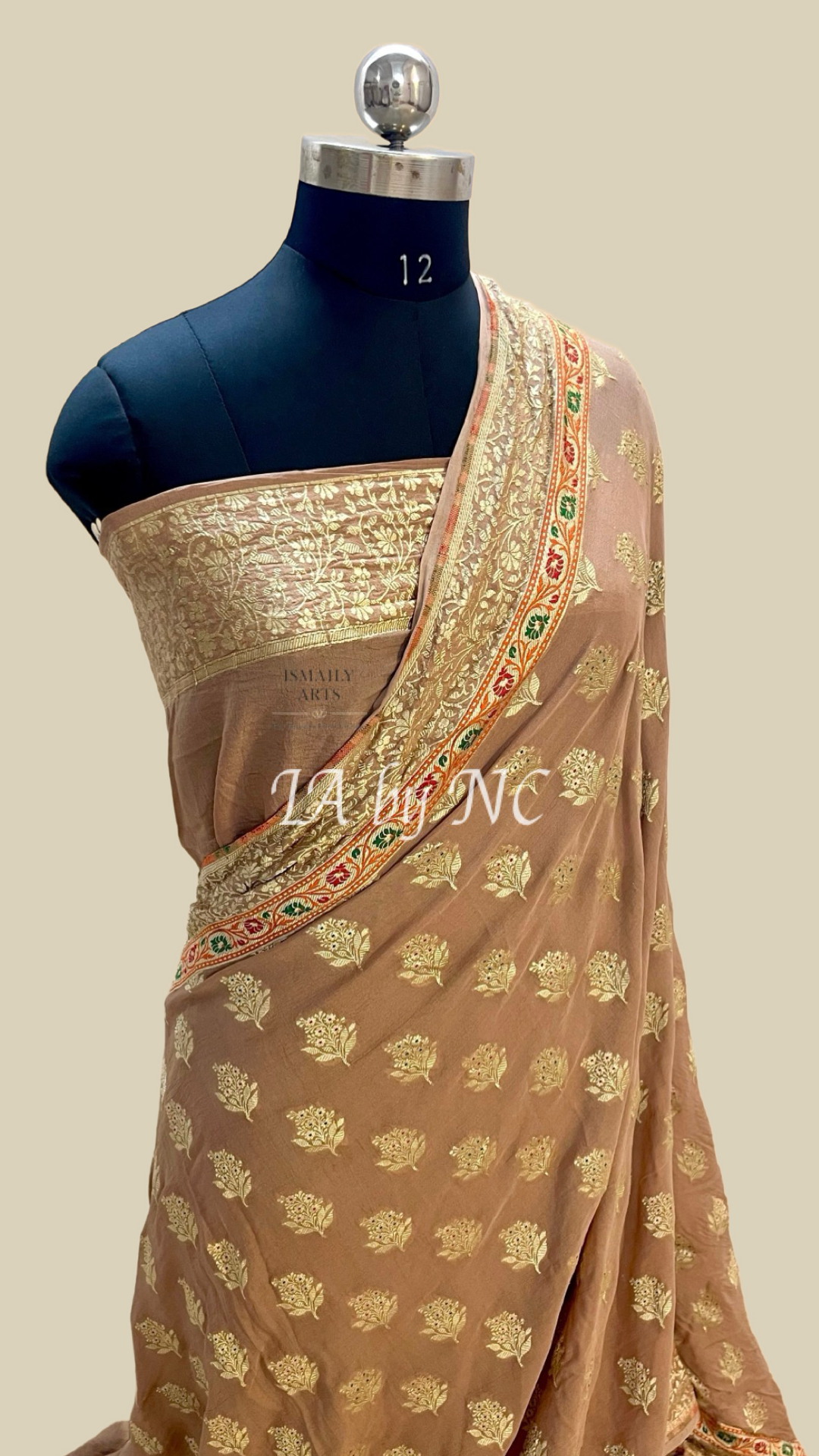 Tortilla Banarasi Pure Khaddi Georgette Saree