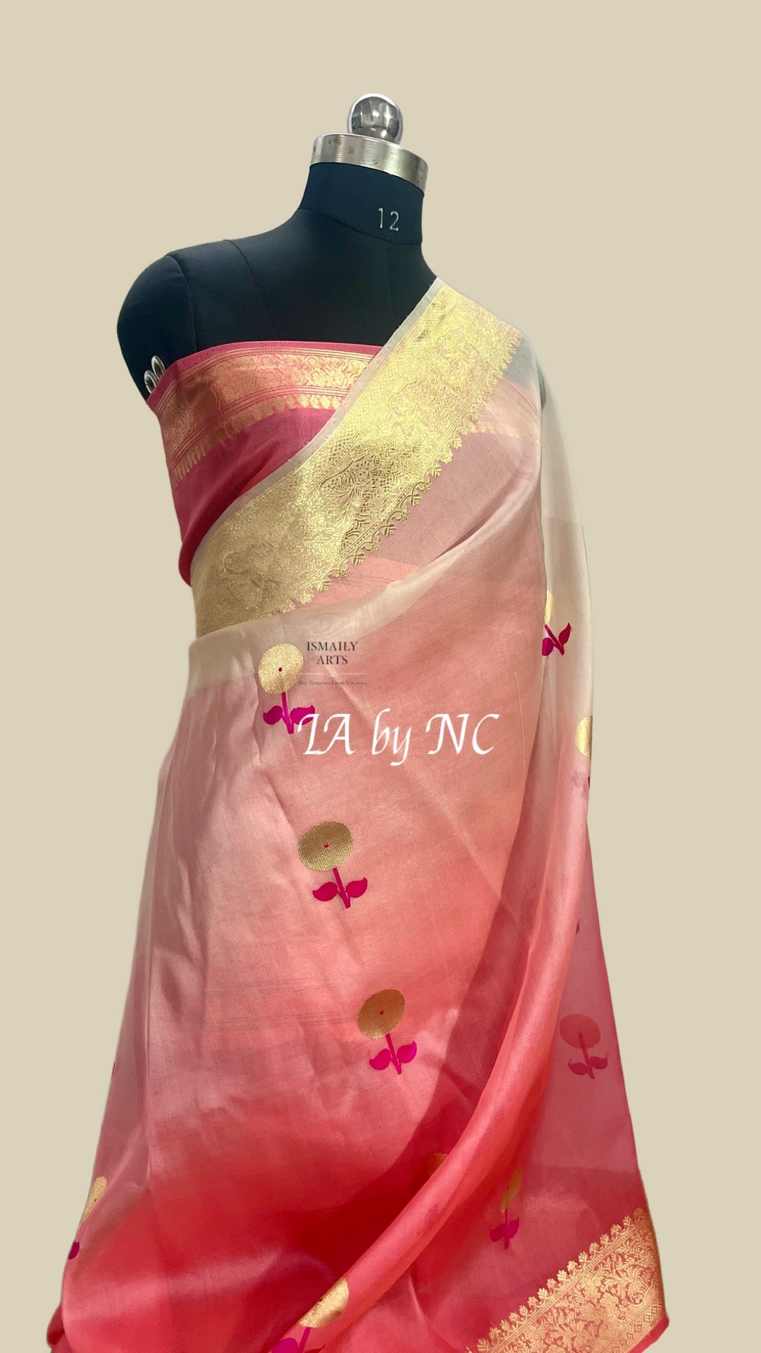 Punch Banarasi Pure Kora Silk Kadwa Saree