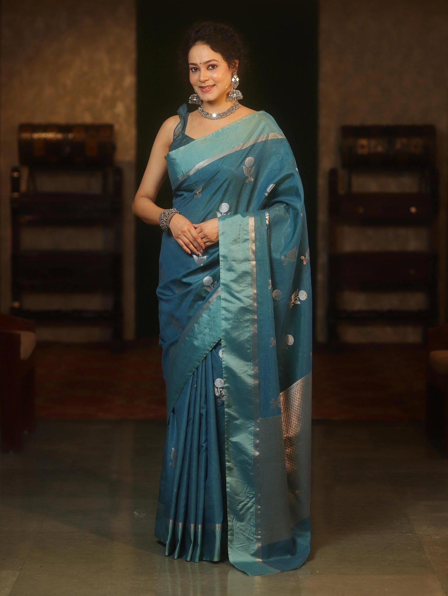 Banarasi Blend Mango Silk Saree