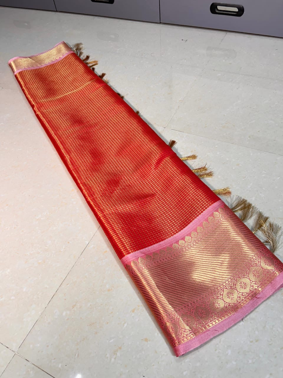 Banarasi Blend Tissue Brocade Saree