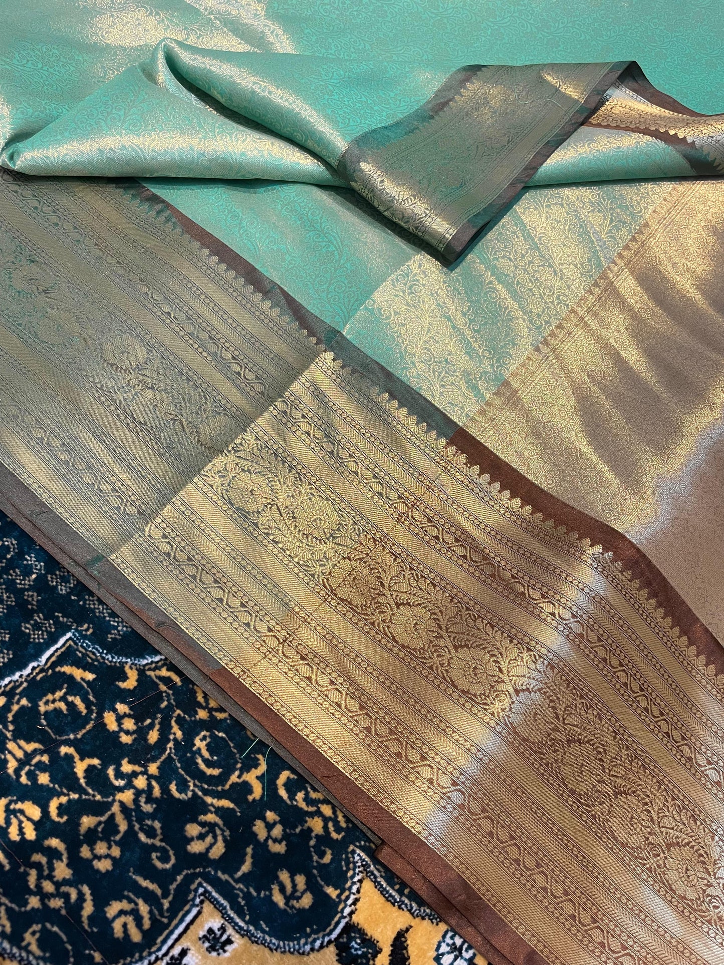 Banarasi Blend Zari Tissue Brocade Saree
