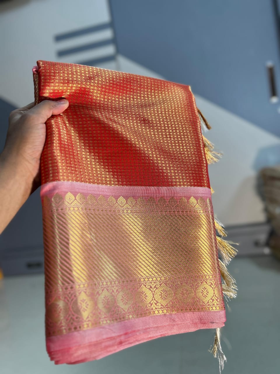 Banarasi Blend Tissue Brocade Saree