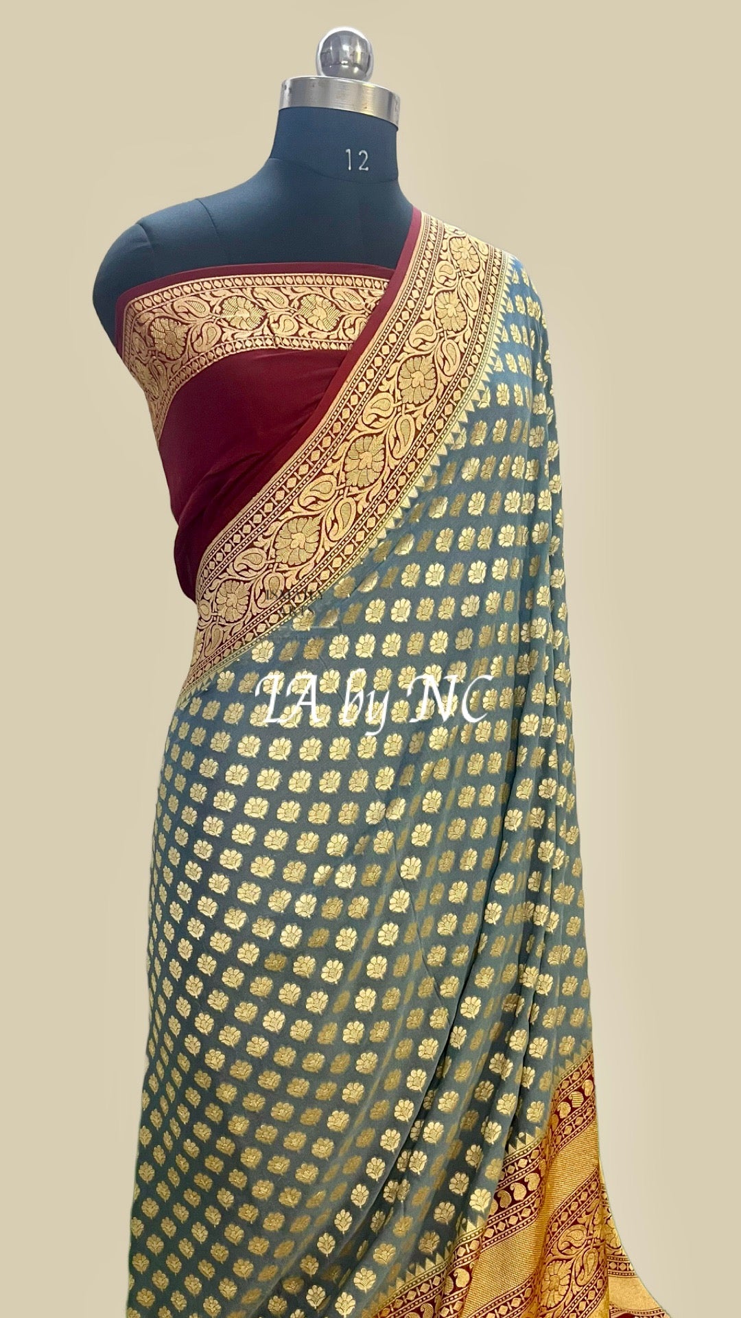 Ash Banarasi Pure Khaddi Georgette Saree