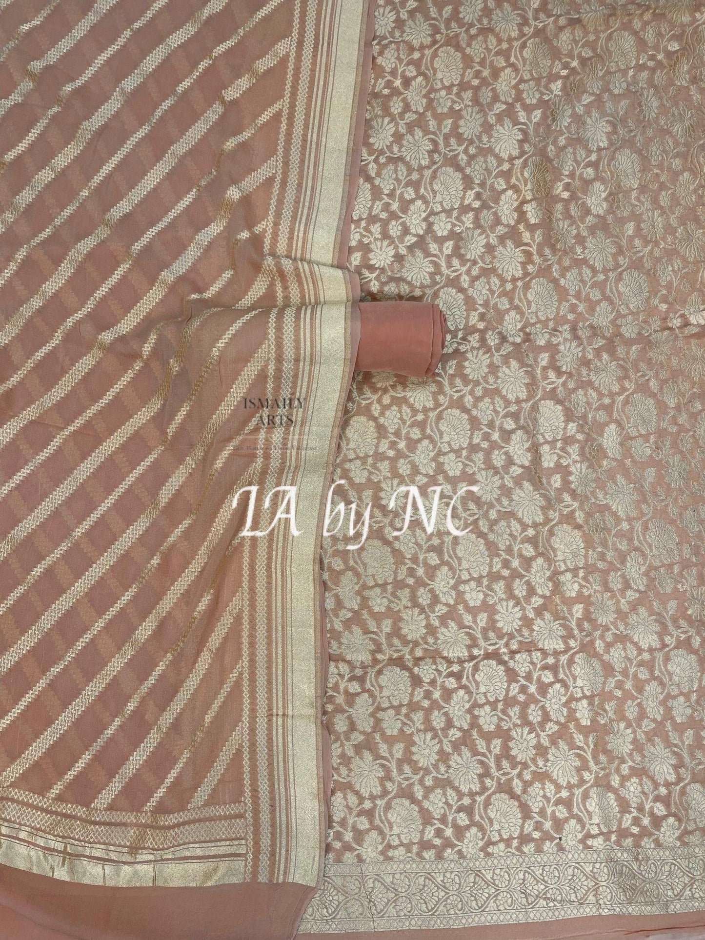 Tortilla Banarasi Pure Khaddi Georgette Suit Dupatta