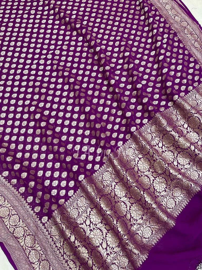 Byzantine Banarasi Pure Khaddi Georgette Dupatta