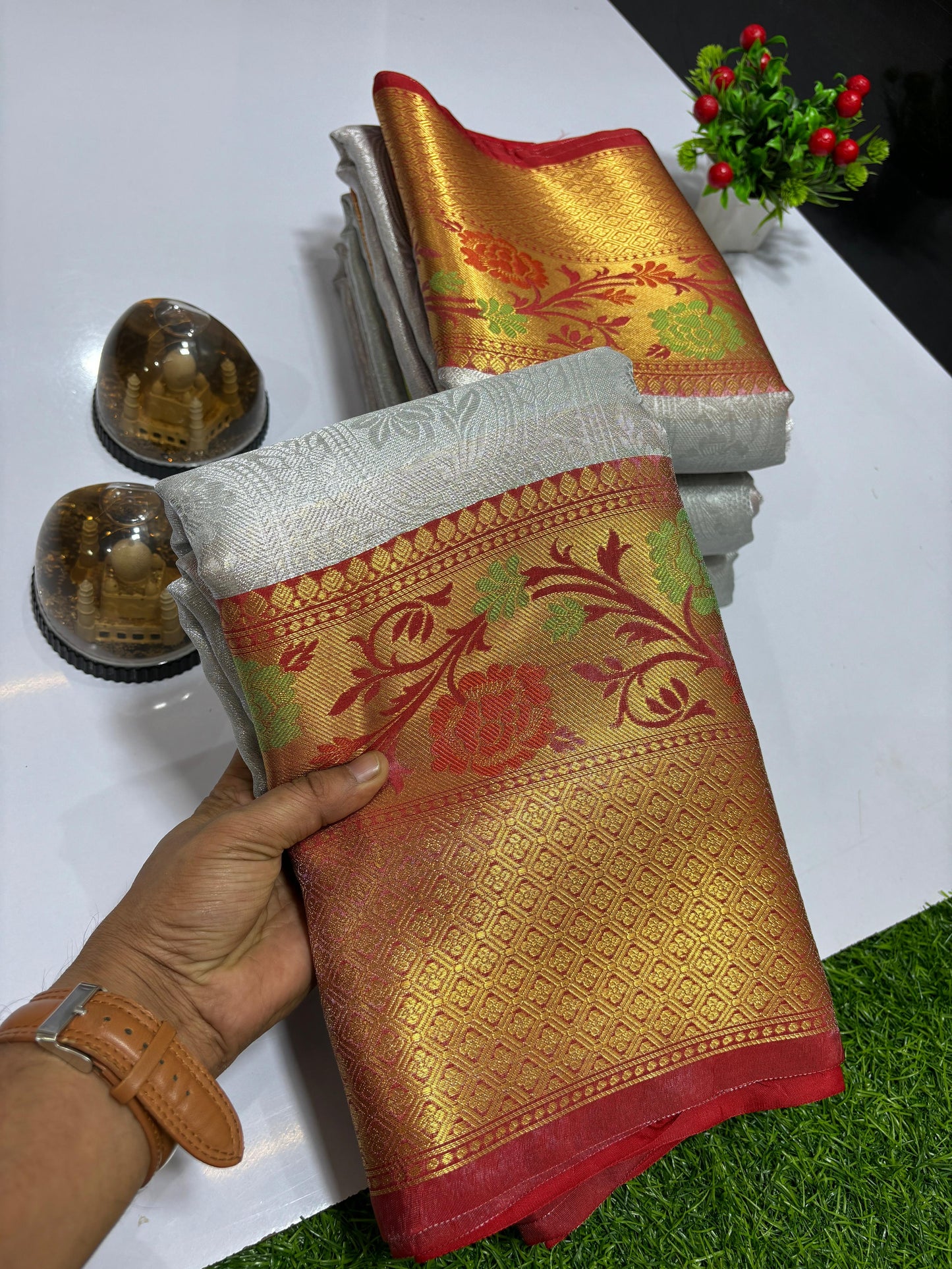 Banarasi Tissue Silk Brocade Saree