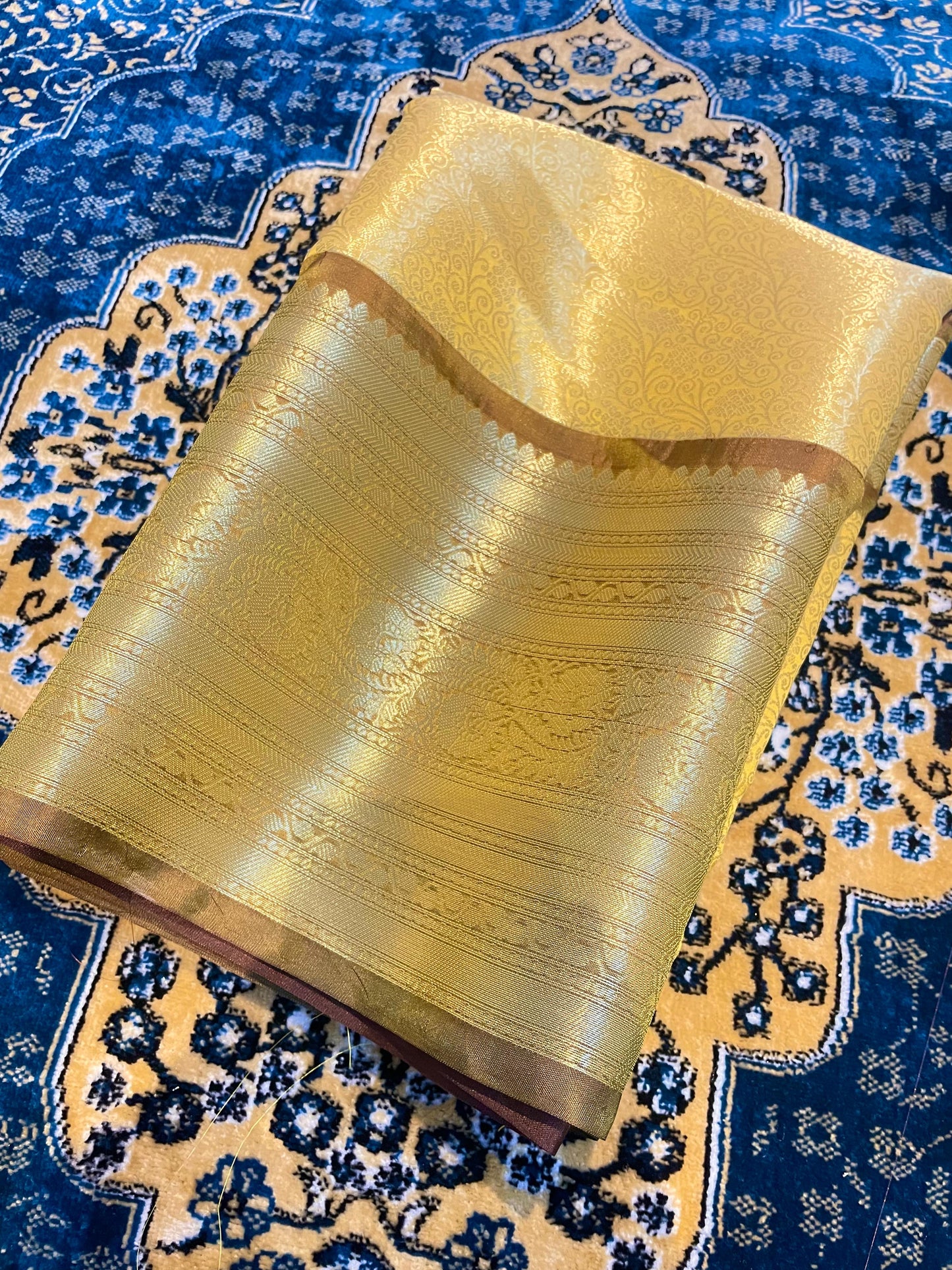 Banarasi Blend Zari Tissue Brocade Saree