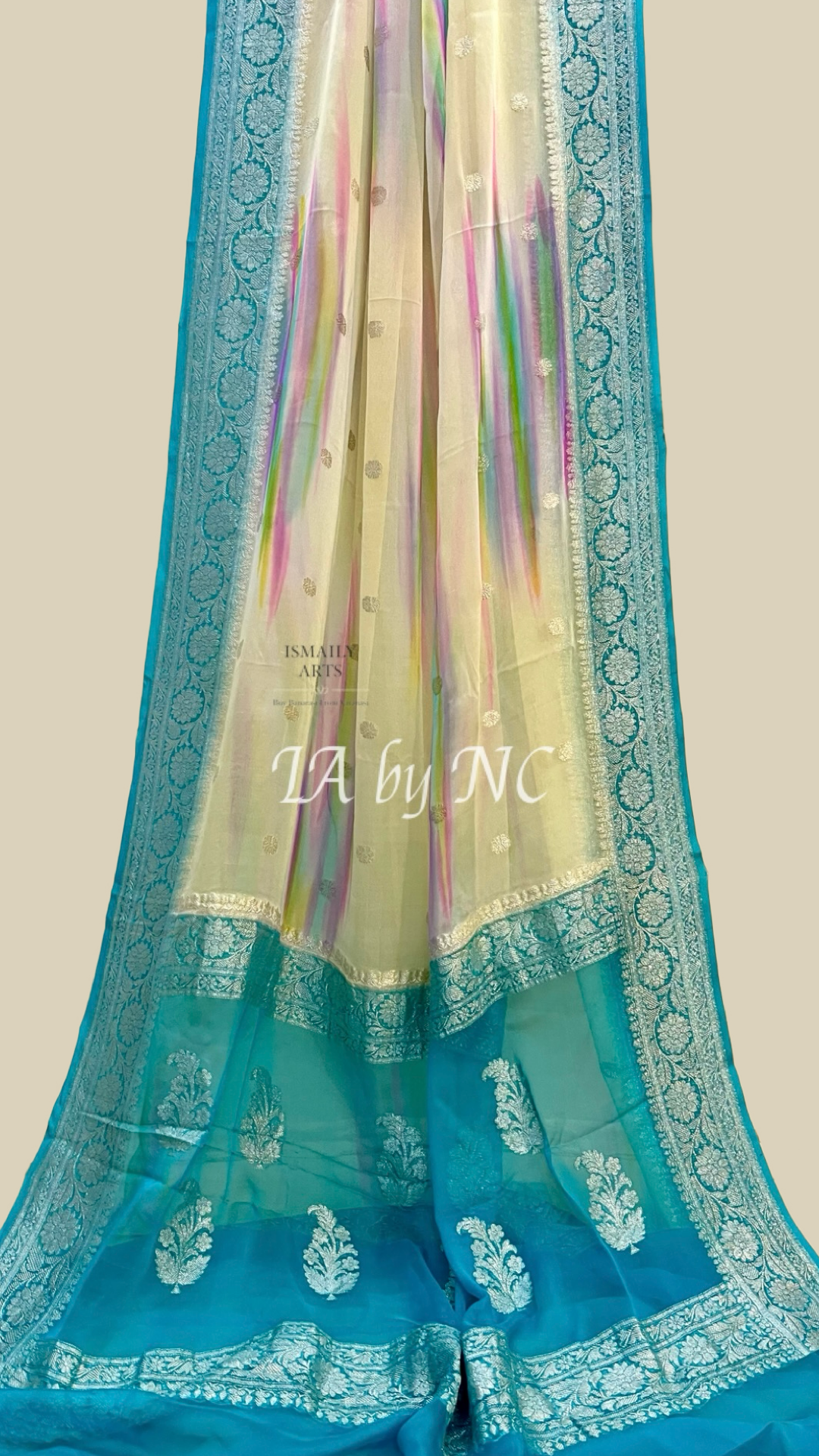 Olympic Banarasi Pure Khaddi Georgette Kadwa Saree