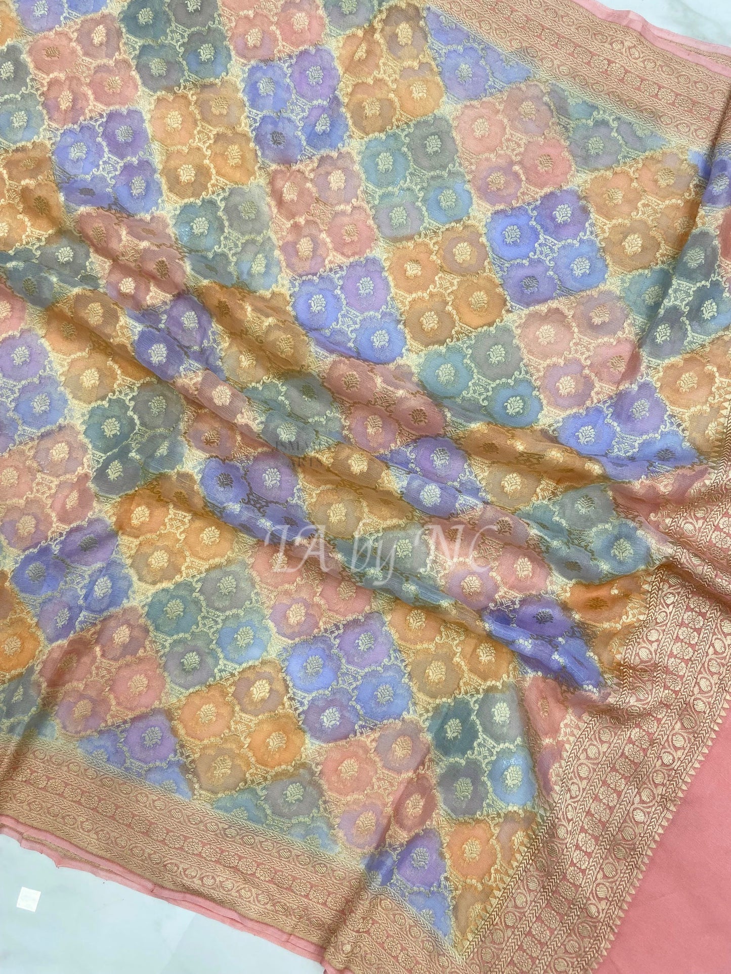 Banarasi Pure Khaddi Georgette Tissue Dupatta
