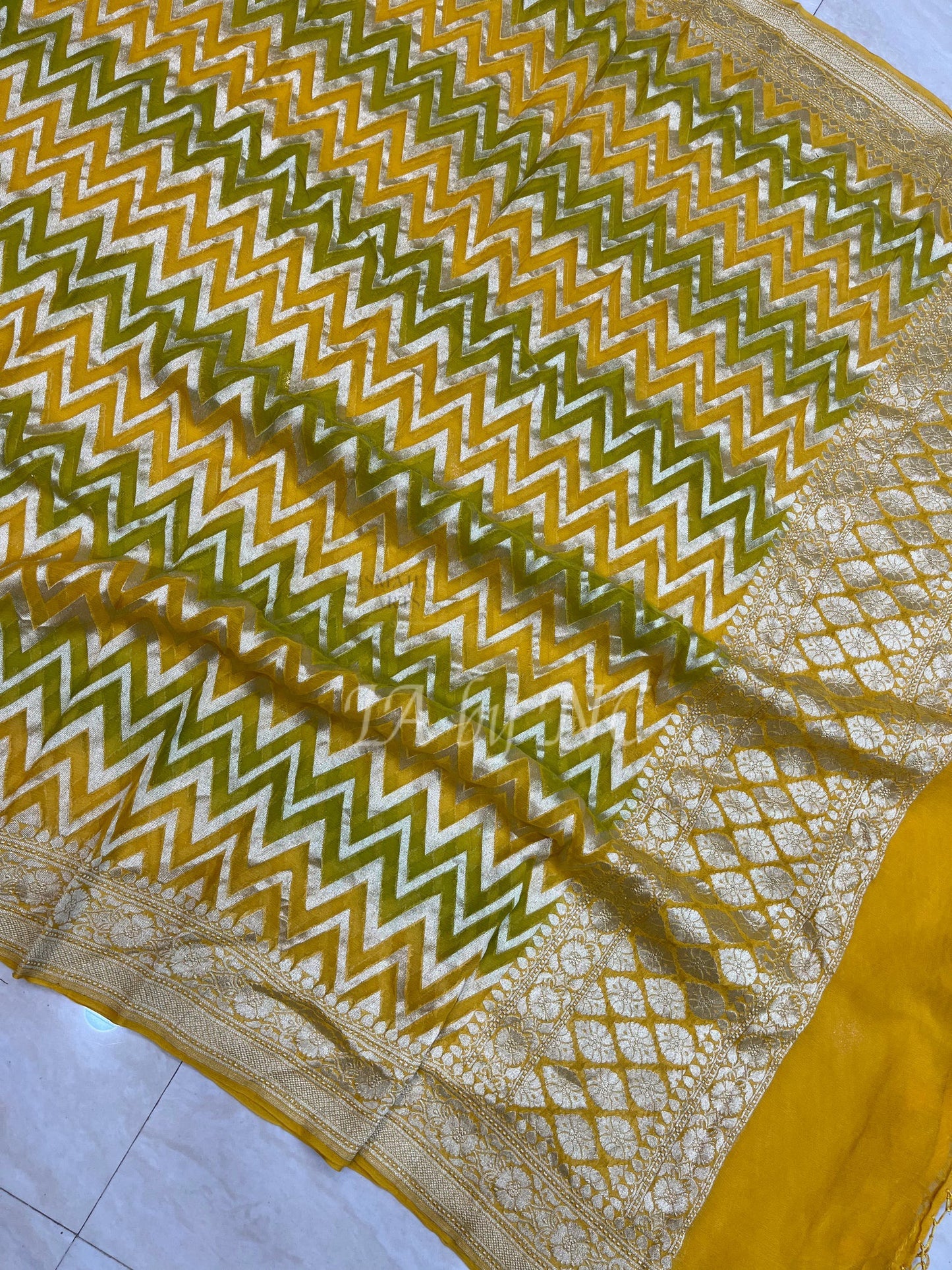Banarasi Pure Khaddi Georgette Dupatta